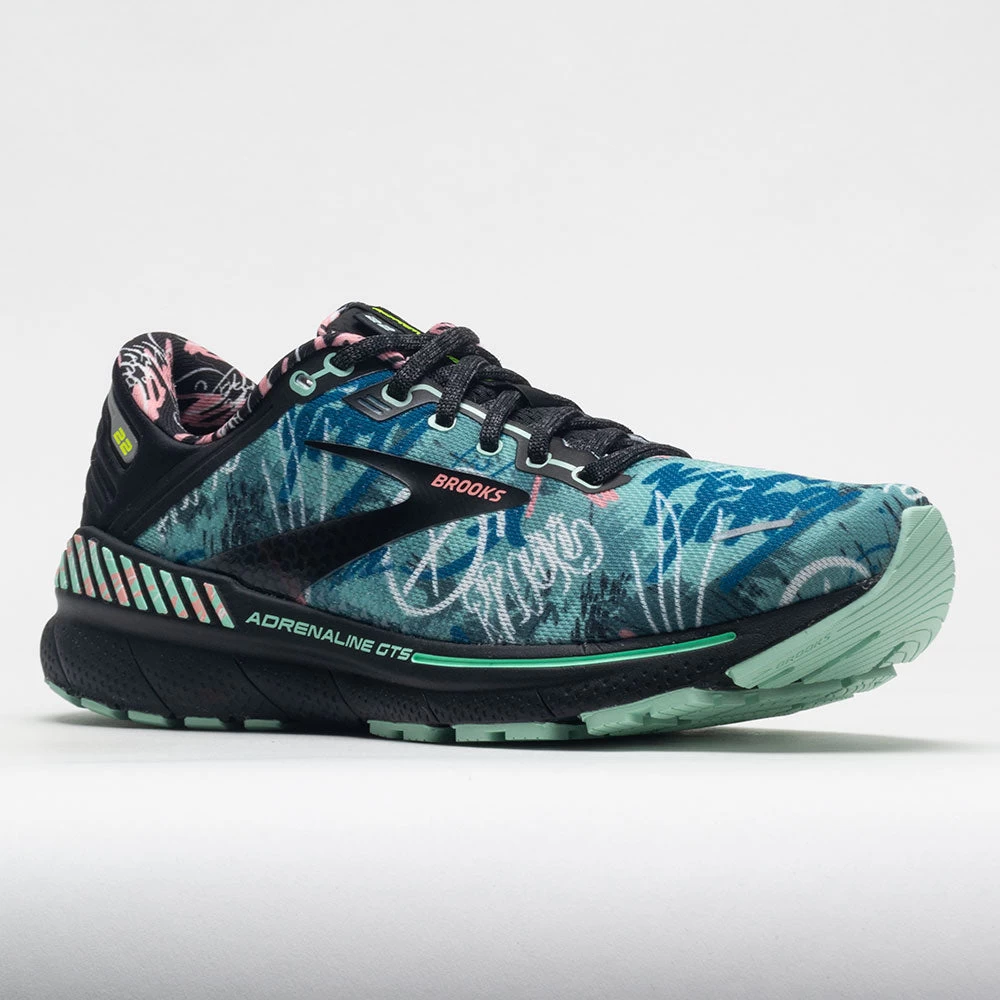 Brooks Adrenaline GTS 22 Women's Black/Yucca/Flamingo Pink 5 Brooks Adrenaline GTS 22 Women's Black/Yucca/Flamingo Pink - Image 5