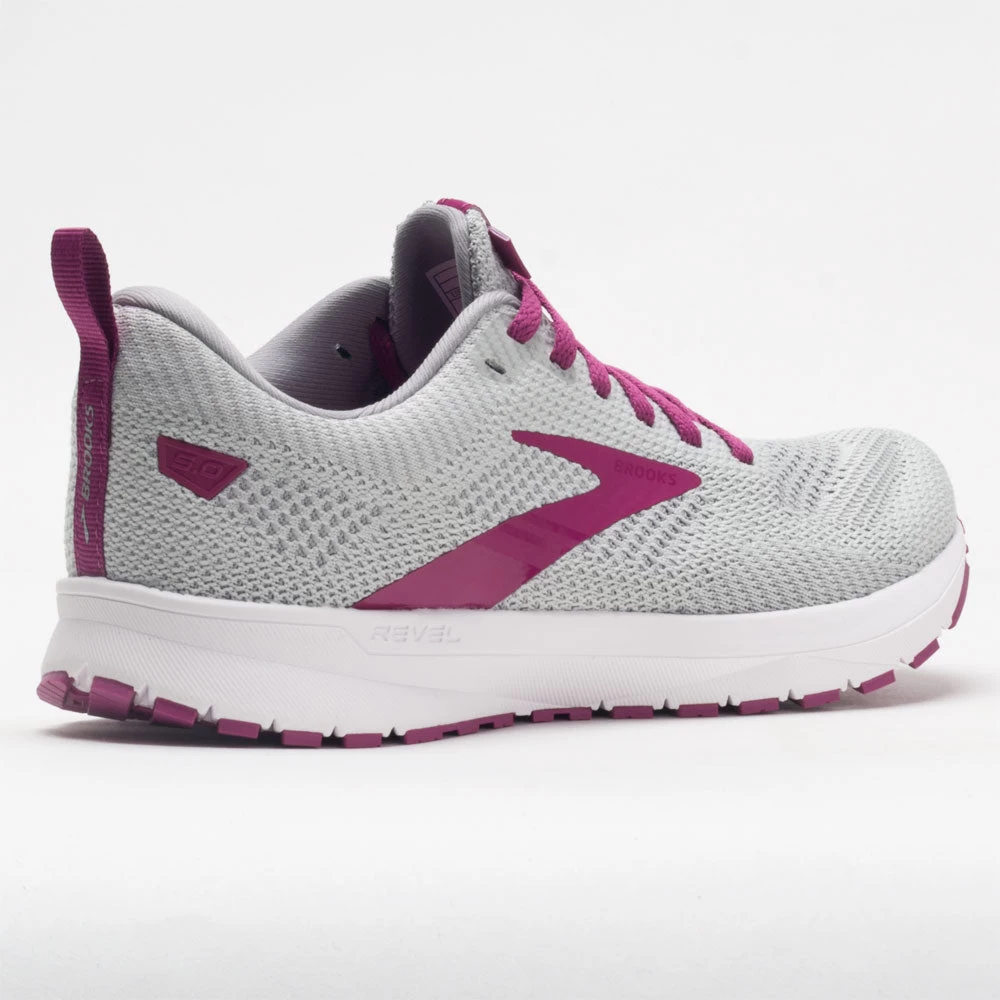 Brooks Revel 5 Women's Gray/White/Baton Rouge 6 Brooks Revel 5 Women's Gray/White/Baton Rouge - Image 6