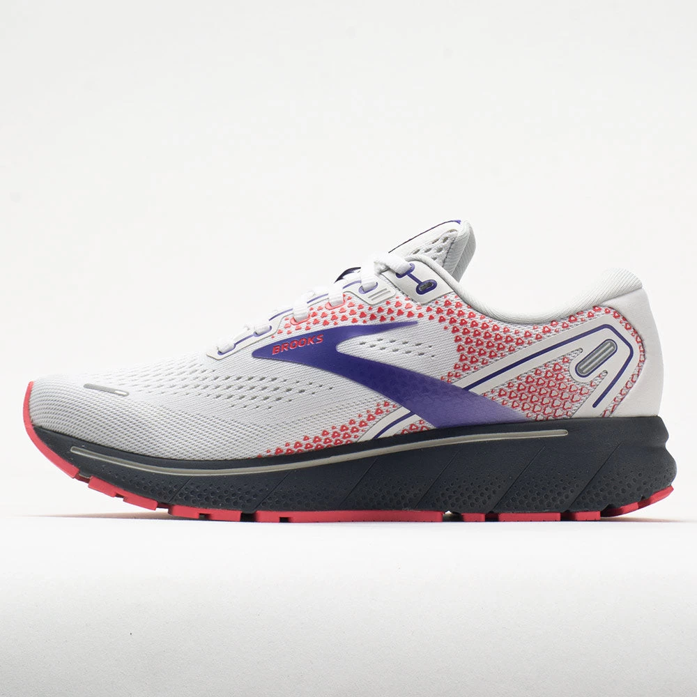 Brooks Ghost 14 Women's White/Purple/Coral 2 Brooks Ghost 14 Women's White/Purple/Coral - Image 2
