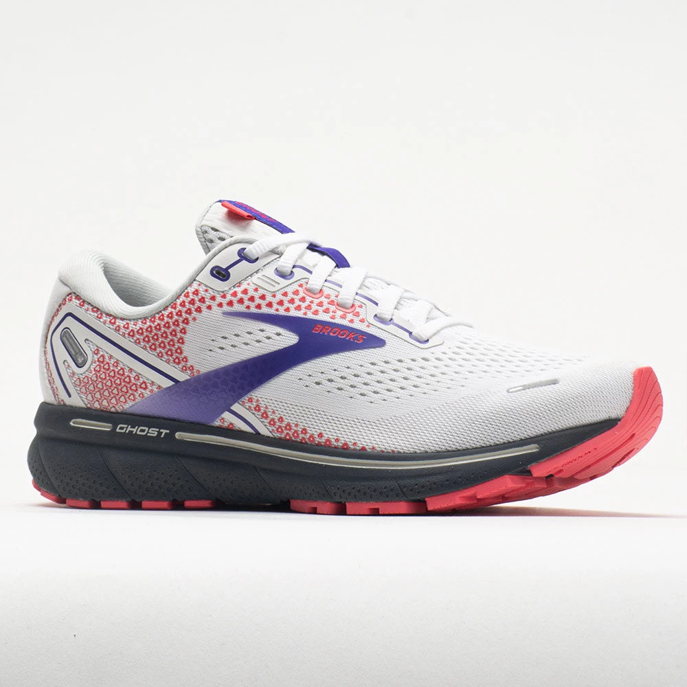 Brooks Ghost 14 Women's White/Purple/Coral 5 Brooks Ghost 14 Women's White/Purple/Coral - Image 5