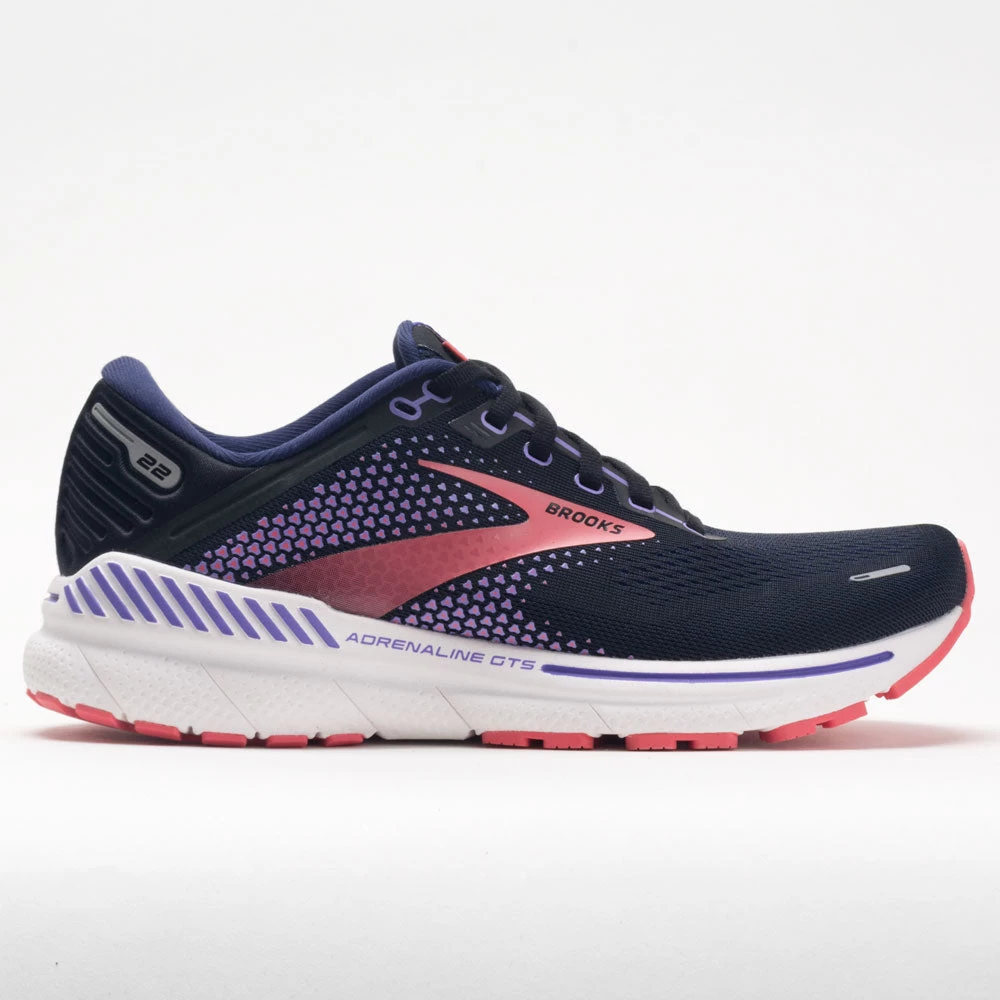Brooks Adrenaline GTS 22 Women's Black/Purple/Coral 1 Brooks Adrenaline GTS 22 Women's Black/Purple/Coral