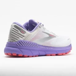Brooks Adrenaline GTS 22 Women's White/Coral/Purple -Boutique Sports Fashion Store 047303 6