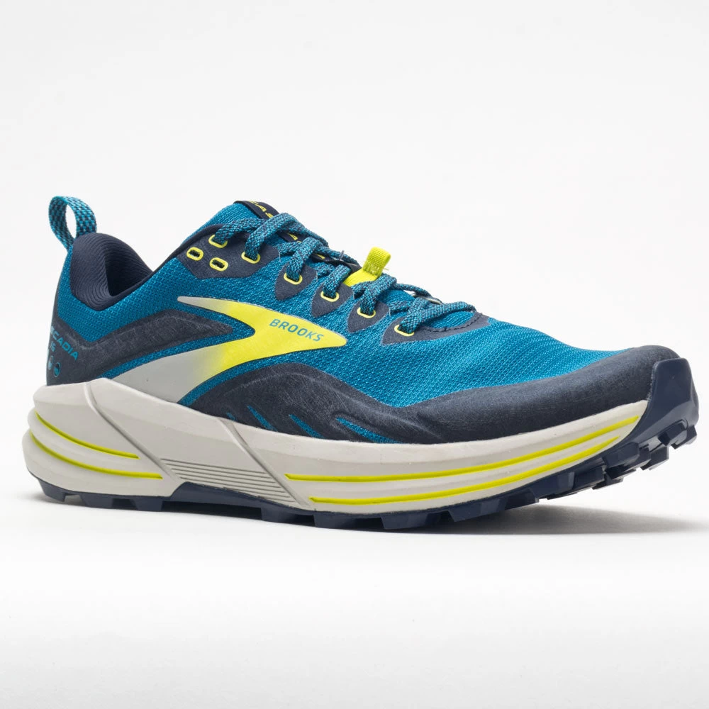 Brooks Cascadia 16 Men's Mykonos Blue/Peacoat/Lime 5 Brooks Cascadia 16 Men's Mykonos Blue/Peacoat/Lime - Image 5