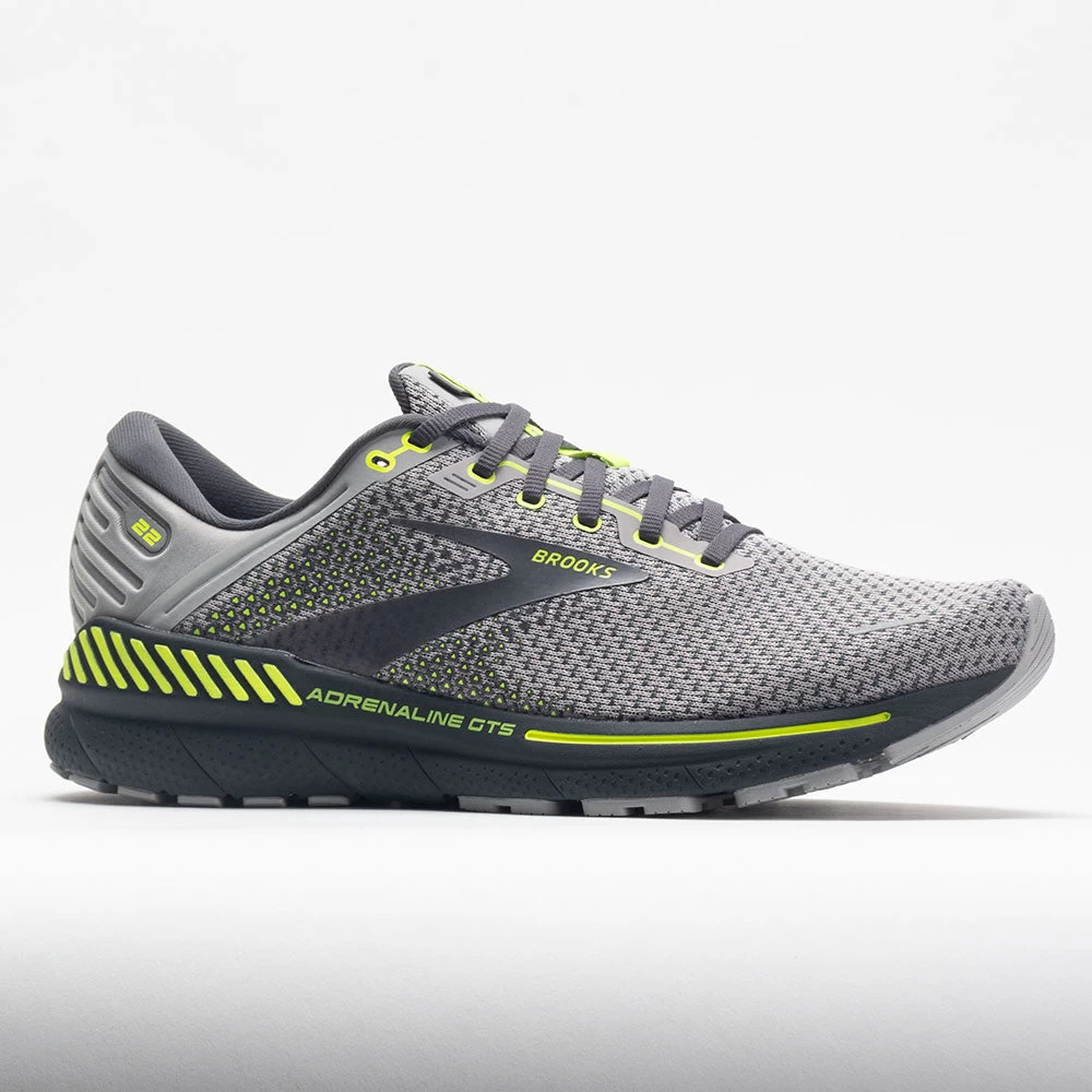 Brooks Adrenaline GTS 22 Men's Grey/Pearl/Nightlife 5 Brooks Adrenaline GTS 22 Men's Grey/Pearl/Nightlife - Image 5