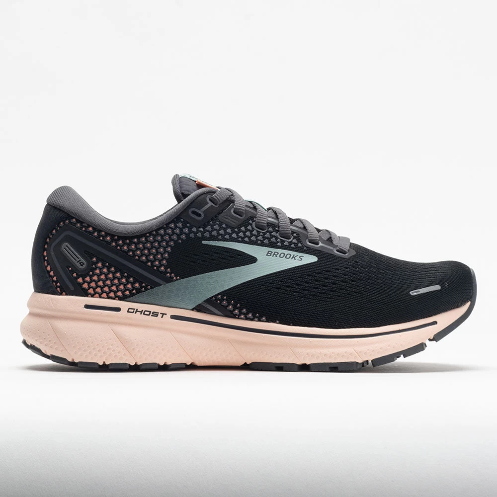 Brooks Ghost 14 Women's Black/Pearl/Peach 1 Brooks Ghost 14 Women's Black/Pearl/Peach