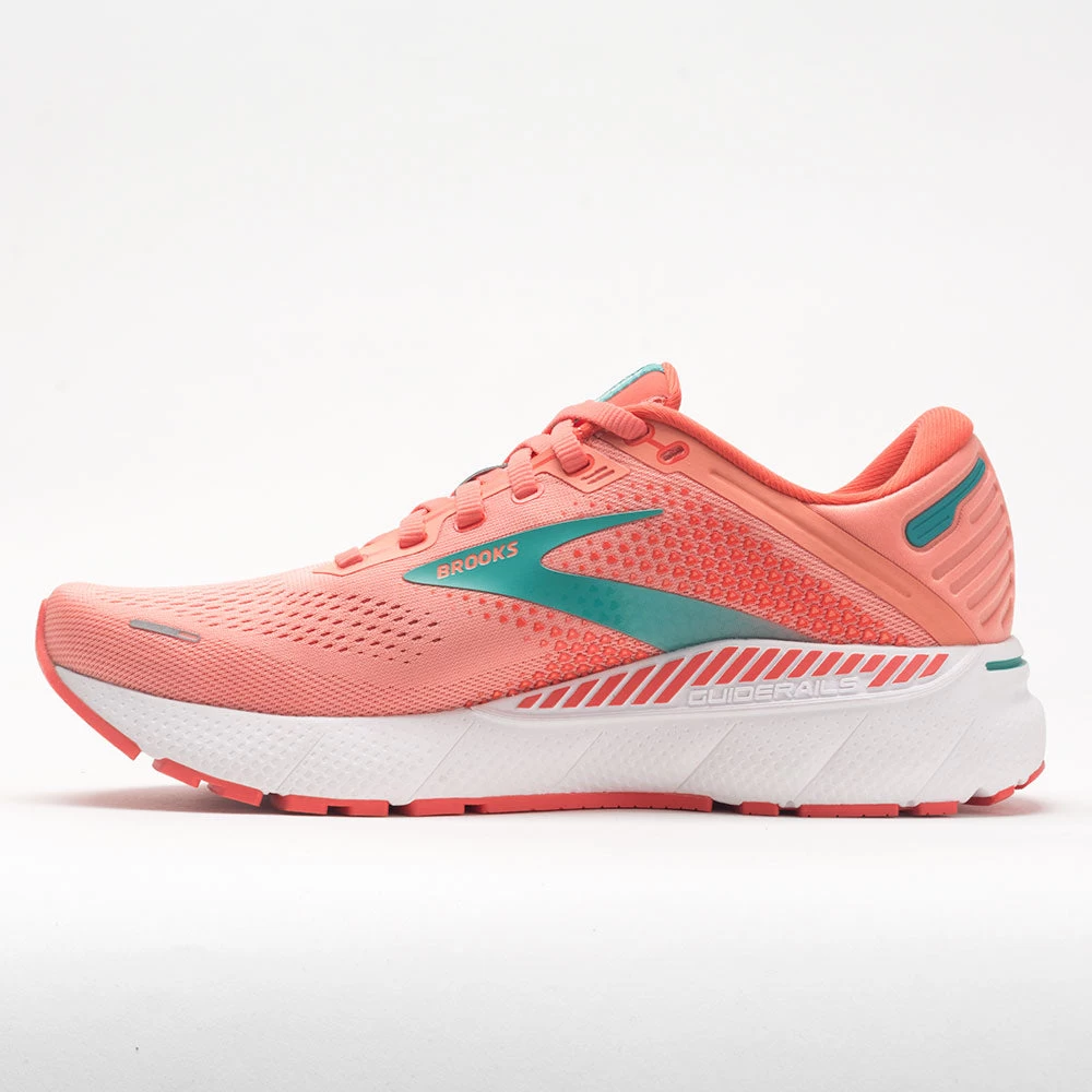 Brooks Adrenaline GTS 22 Women's Coral/Latigo Bay/White 2 Brooks Adrenaline GTS 22 Women's Coral/Latigo Bay/White - Image 2