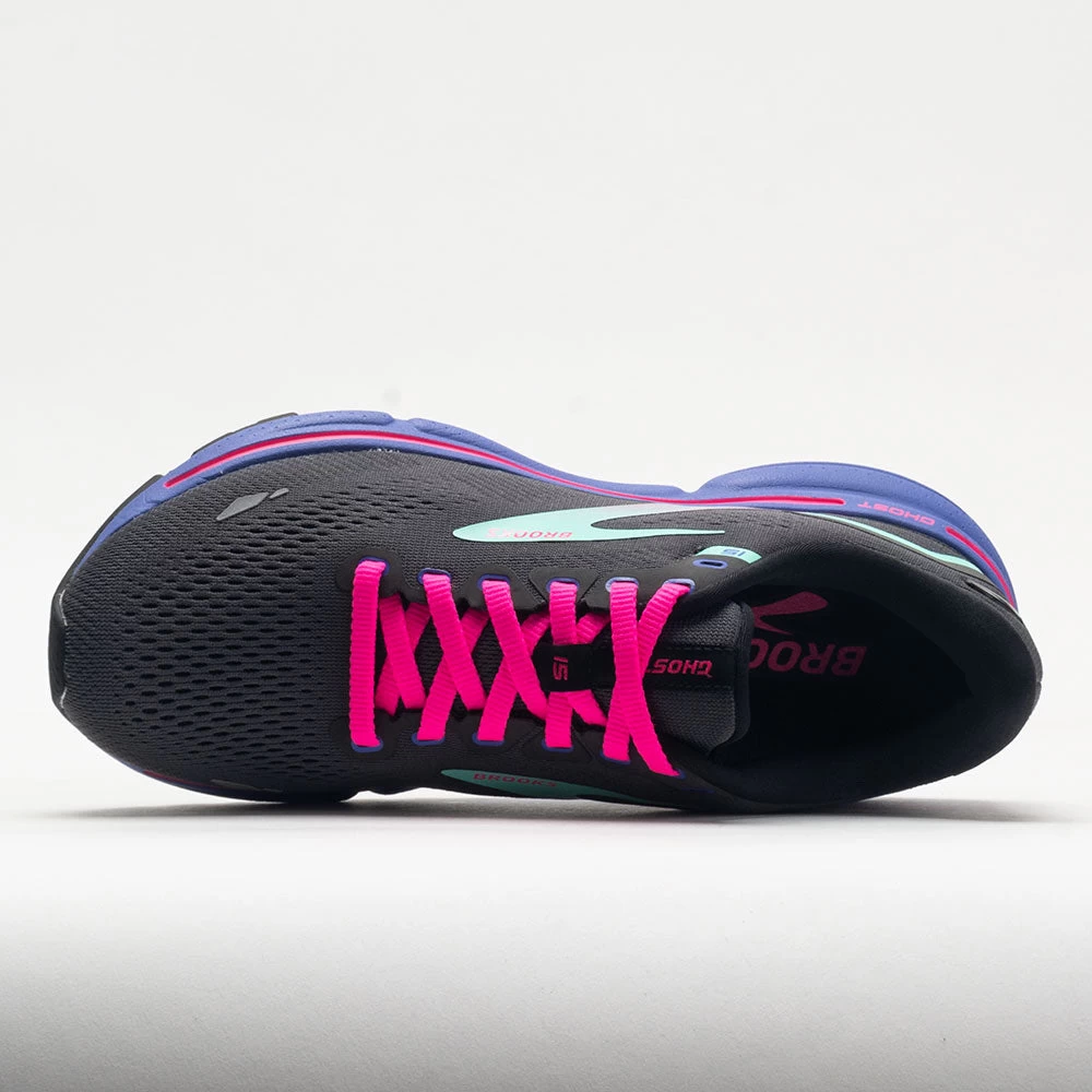 Brooks Ghost 15 Women's Black/Blue/Aruba 3 Brooks Ghost 15 Women's Black/Blue/Aruba - Image 3