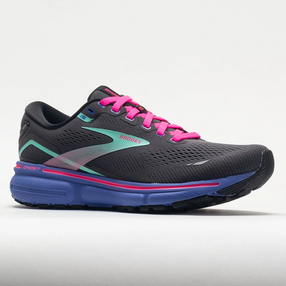 Brooks Ghost 15 Women's Black/Blue/Aruba 5 Brooks Ghost 15 Women's Black/Blue/Aruba - Image 5