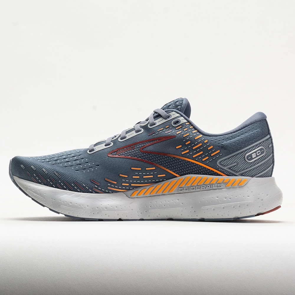 Brooks Glycerin GTS 20 Men's Grey/Chili Oil/Orange 2 Brooks Glycerin GTS 20 Men's Grey/Chili Oil/Orange - Image 2