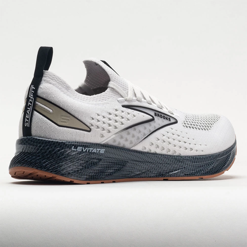 Brooks Levitate Stealthfit 6 Men's White/Black 6 Brooks Levitate Stealthfit 6 Men's White/Black - Image 6