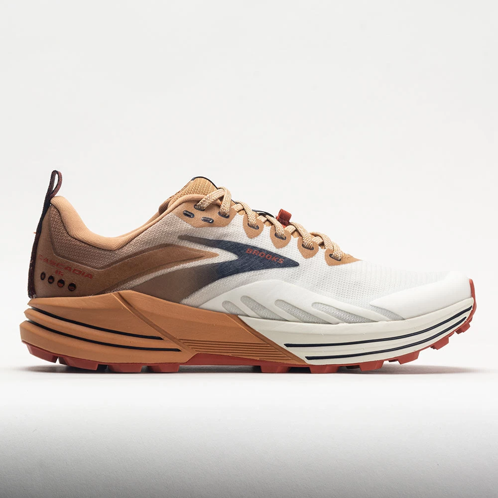 Brooks Cascadia 16 Men's White/Biscuit/Rooibos 1 Brooks Cascadia 16 Men's White/Biscuit/Rooibos