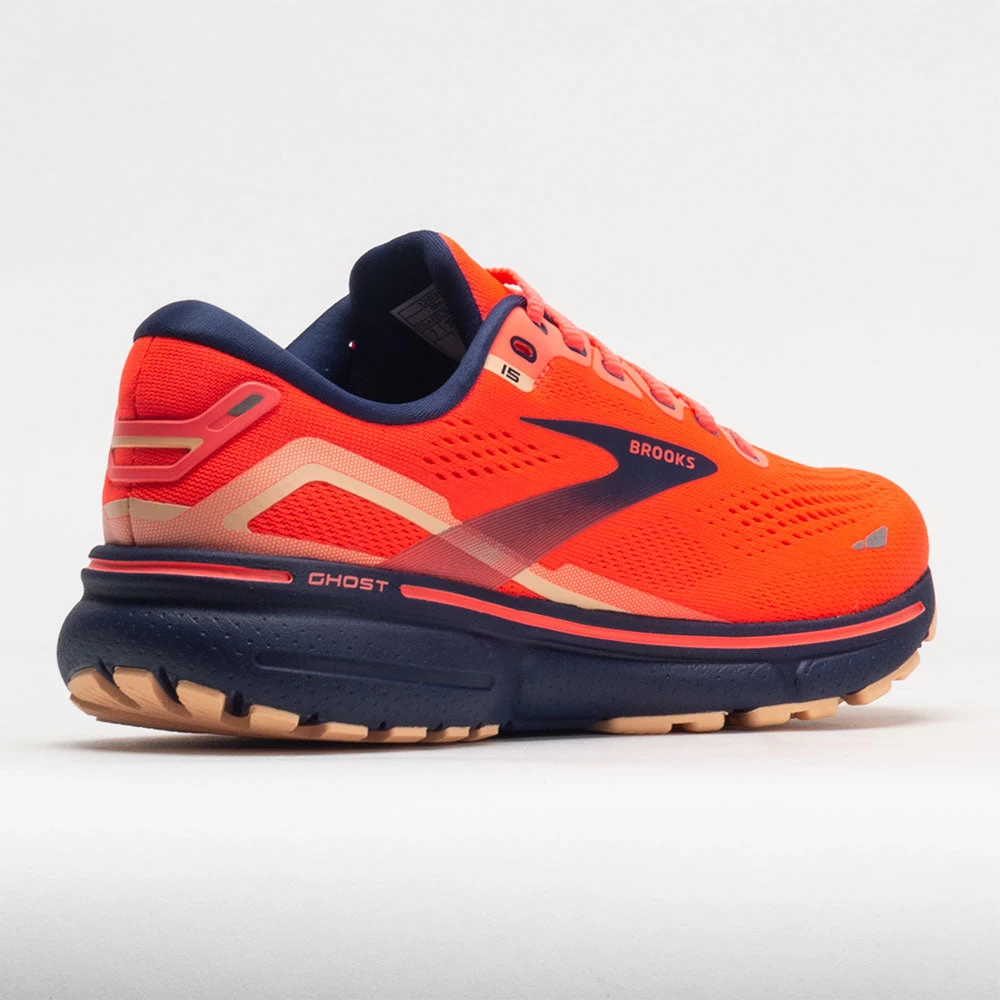 Brooks Ghost 15 Women's Coral/Navy/Peach 6 Brooks Ghost 15 Women's Coral/Navy/Peach - Image 6
