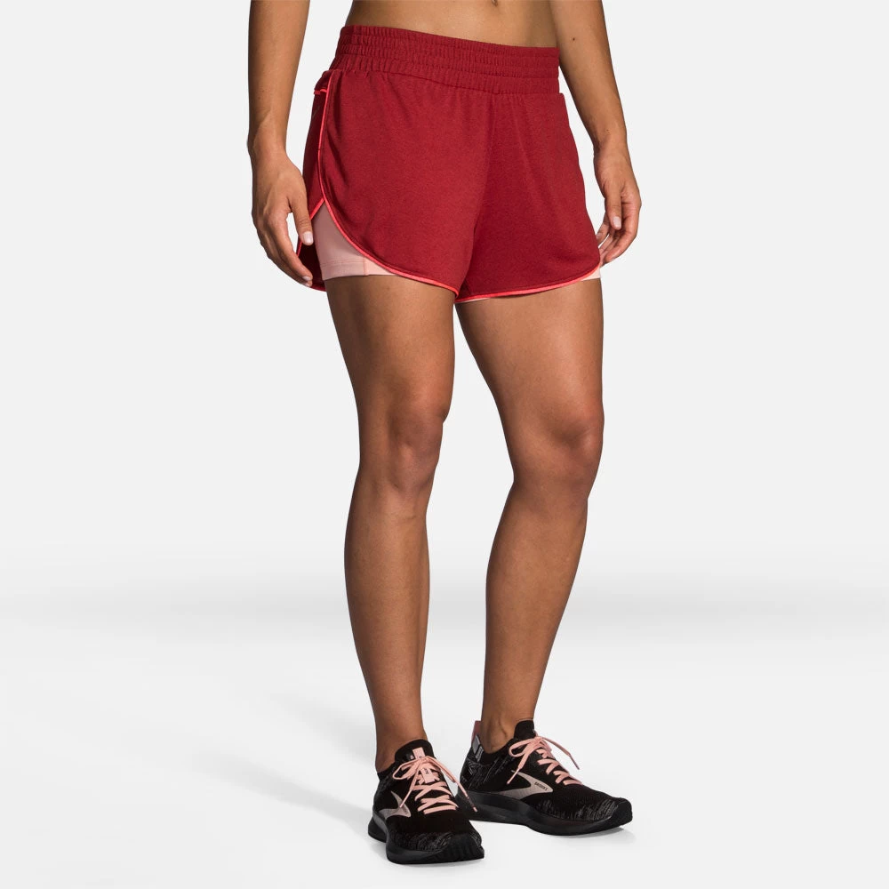 Brooks Rep 3" 2-in-1 Shorts Women's 4 Brooks Rep 3" 2-in-1 Shorts Women's - Image 4