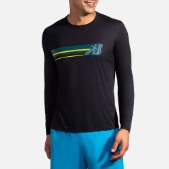 Brooks Distance Graphic Long Sleeve Men's 27 Brooks Distance Graphic Long Sleeve Men's -Boutique Sports Fashion Store 056816 032 1