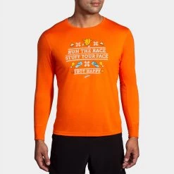 Brooks Distance Graphic Long Sleeve Men's 22 Brooks Distance Graphic Long Sleeve Men's -Boutique Sports Fashion Store 056816 833 1