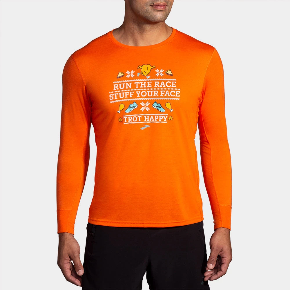 Brooks Distance Graphic Long Sleeve Men's 3 Brooks Distance Graphic Long Sleeve Men's - Image 3