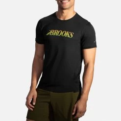 Brooks Distance Graphic Short Sleeve Men's 23 Brooks Distance Graphic Short Sleeve Men's -Boutique Sports Fashion Store 056934 004 1