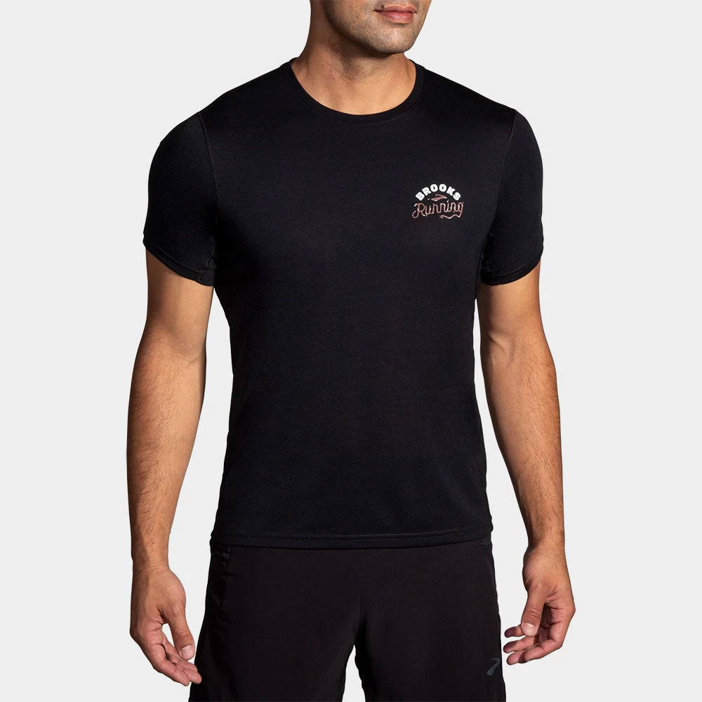 Brooks Distance Graphic Short Sleeve Men's 6 Brooks Distance Graphic Short Sleeve Men's - Image 6