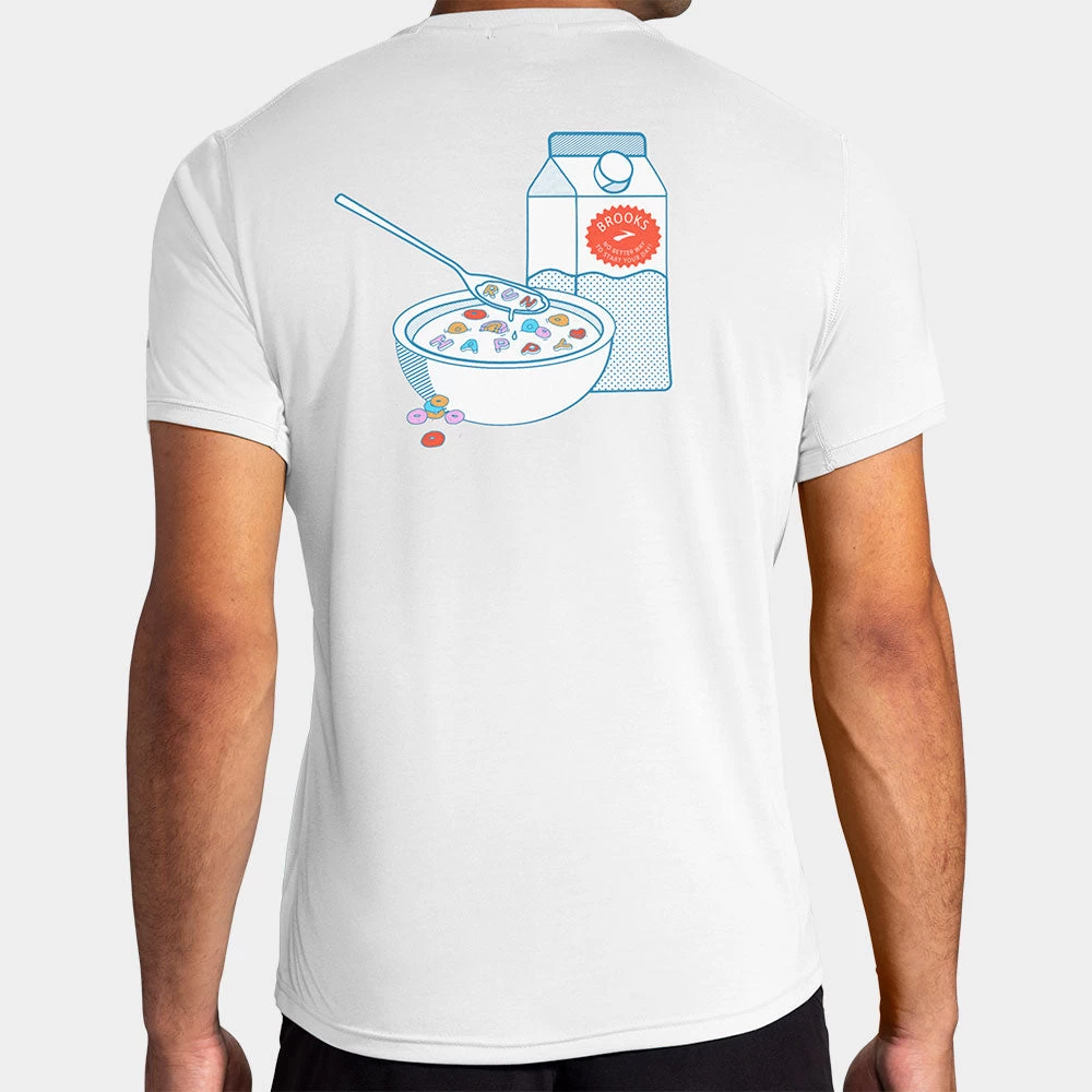 Brooks Distance Graphic Short Sleeve Men's 2 Brooks Distance Graphic Short Sleeve Men's - Image 2