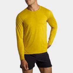 Brooks Distance Long Sleeve Men's 6 Brooks Distance Long Sleeve Men's -Boutique Sports Fashion Store 057107 340 1