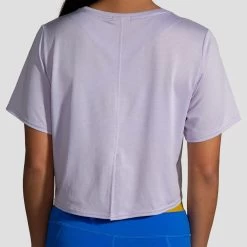 Brooks Run Within Crop Tee Women's -Boutique Sports Fashion Store 057163 565 3