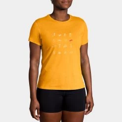 Brooks Distance Short Sleeve 2.0 Women's 21 Brooks Distance Short Sleeve 2.0 Women's -Boutique Sports Fashion Store 057285 899 1