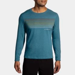 Brooks Distance Long Sleeve 2.0 Men's 12 Brooks Distance Long Sleeve 2.0 Men's -Boutique Sports Fashion Store 057298 420 1