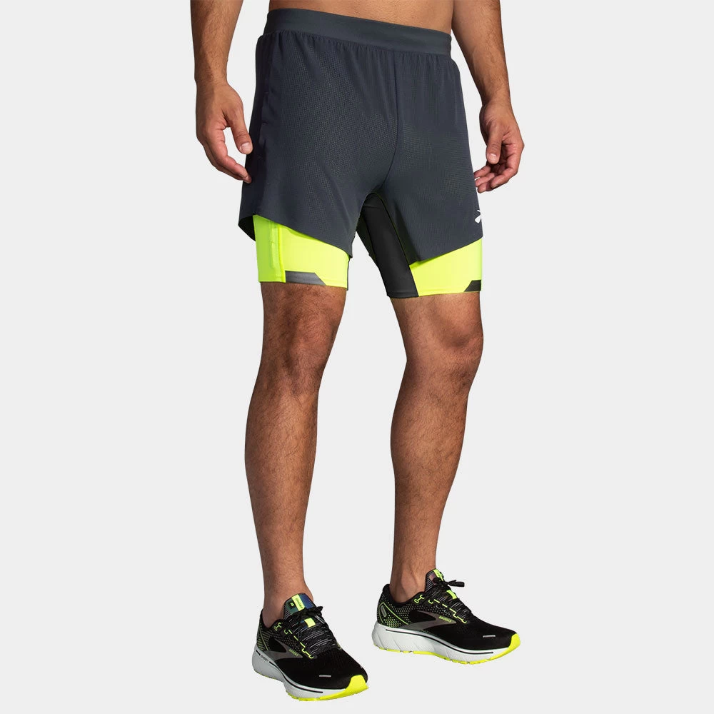 Brooks Run Visible 5" 2-in-1 Short Men's 1 Brooks Run Visible 5" 2-in-1 Short Men's