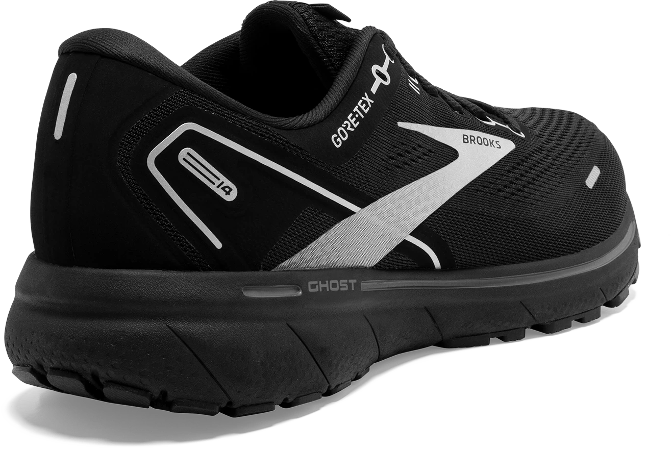 BROOKS Men's Ghost 14 GTX (020 - Black/Black/Ebony) 4 BROOKS Men's Ghost 14 GTX (020 - Black/Black/Ebony) - Image 4