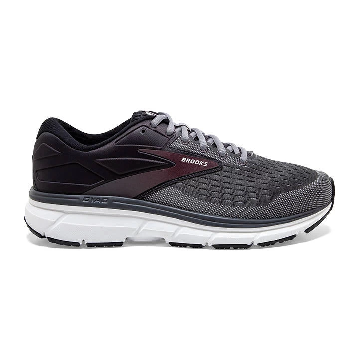 BROOKS Men's Dyad 11 (031 - Blackened Pearl/Alloy/Red) 1 BROOKS Men's Dyad 11 (031 - Blackened Pearl/Alloy/Red)