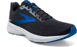 BROOKS Men's Launch 8 (018 - Black/Grey/Blue) -Boutique Sports Fashion Store 110358 018 A Launch 8