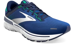 BROOKS Men’s Adrenaline GTS 22 (469 - Surf The Web/Blue/Irish Green) -Boutique Sports Fashion Store 110366 469 A Adrenaline GTS 22