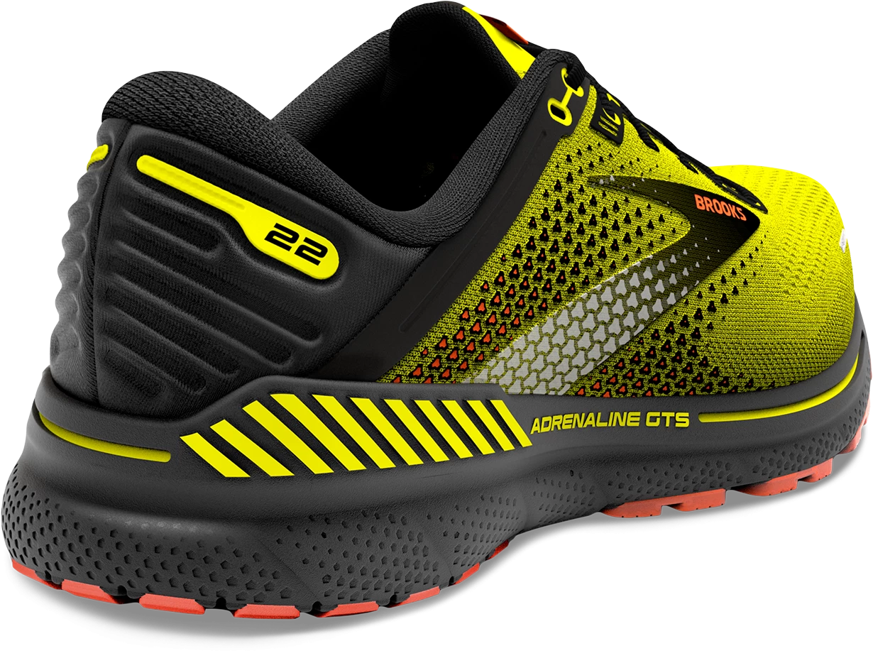 BROOKS Men’s Adrenaline GTS 22 (736 - Nightlife/Black/Flame) 4 BROOKS Men’s Adrenaline GTS 22 (736 - Nightlife/Black/Flame) - Image 4