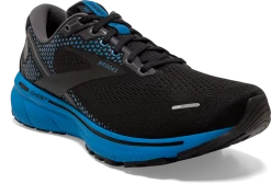BROOKS Men's Ghost 14 (056 - Black/Blackened Pearl/Blue) 8 BROOKS Men's Ghost 14 (056 - Black/Blackened Pearl/Blue) -Boutique Sports Fashion Store 110369 056 A Ghost 14
