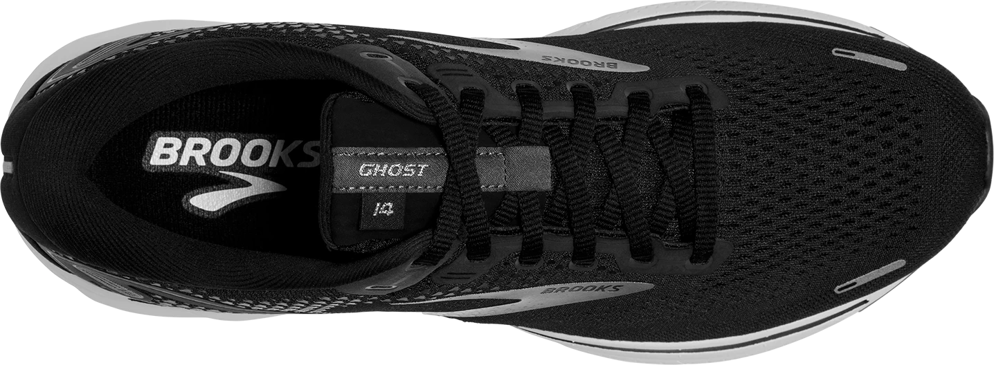 BROOKS Men's Ghost 14 (057 - Black/White/Silver) 5 BROOKS Men's Ghost 14 (057 - Black/White/Silver) - Image 5