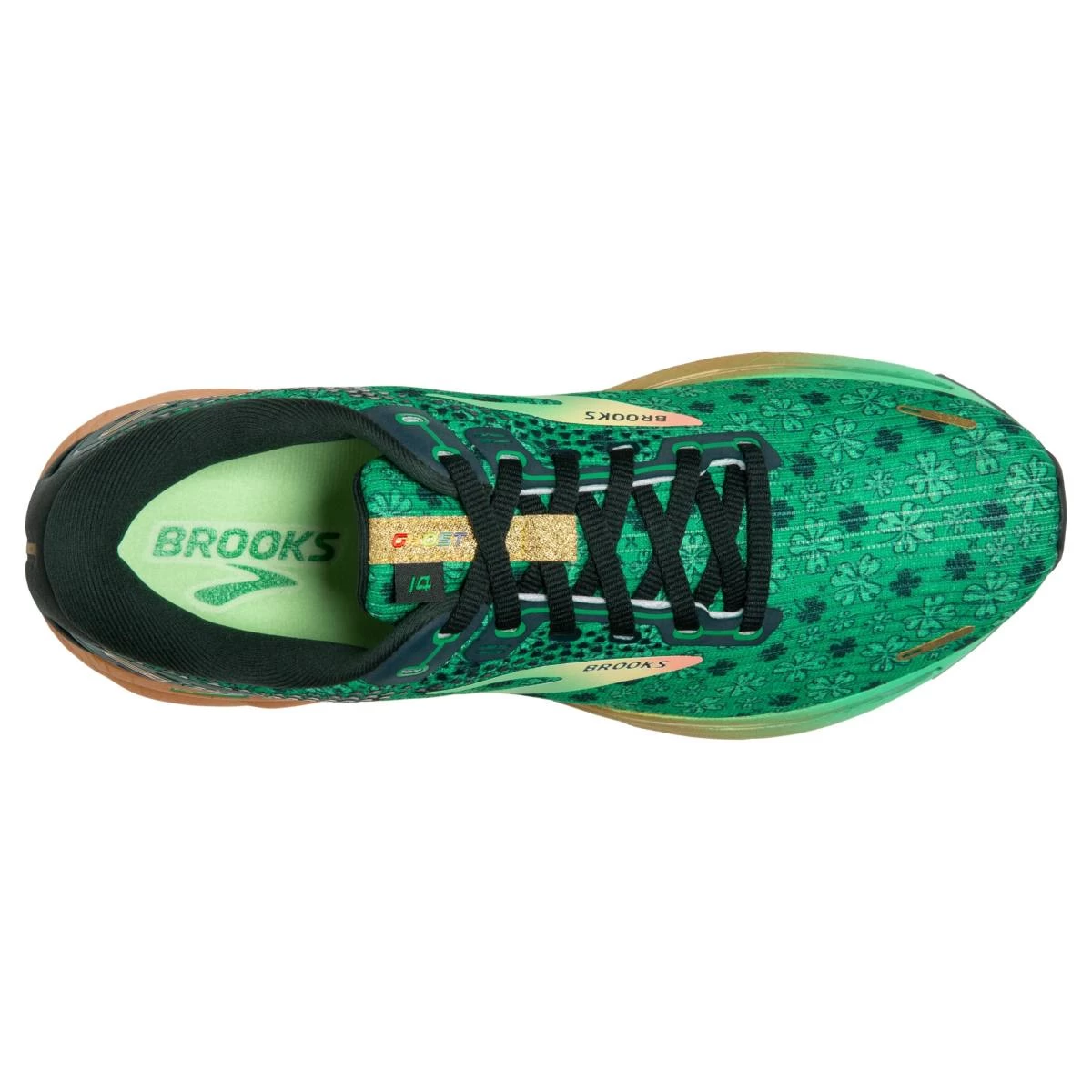 Men's Brooks Ghost 14 - St. Patrick's Day Limited Edition - 110369 1D 354 4 Men's Brooks Ghost 14 - St. Patrick's Day Limited Edition - 110369 1D 354 - Image 4