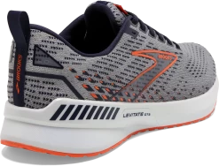 BROOKS Men's Levitate 5 GTS (034 - Grey/Peacoat/Flame) -Boutique Sports Fashion Store 110371 034 H Levitate GTS 5