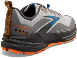 BROOKS Men's Cascadia 16 (038 - Oyster Mushroom/Alloy/Orange) 9 BROOKS Men's Cascadia 16 (038 - Oyster Mushroom/Alloy/Orange) -Boutique Sports Fashion Store 110376 038 H Cascadia 16