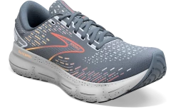 BROOKS Men’s Glycerin 20 (034- Grey/Chili Oil/Orange) -Boutique Sports Fashion Store 110382 034 A Glycerin 20