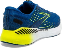 BROOKS Men’s Glycerin GTS 20 (482 - Blue/Nightlife/White) -Boutique Sports Fashion Store 110383 482 H Glycerin GTS 20