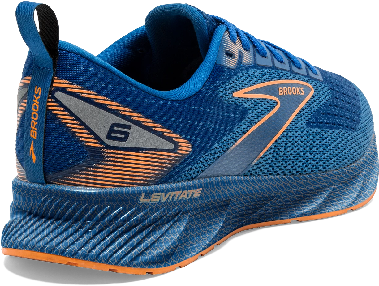 BROOKS Men's Levitate 6 (405 - Classic Blue/Orange) 4 BROOKS Men's Levitate 6 (405 - Classic Blue/Orange) - Image 4