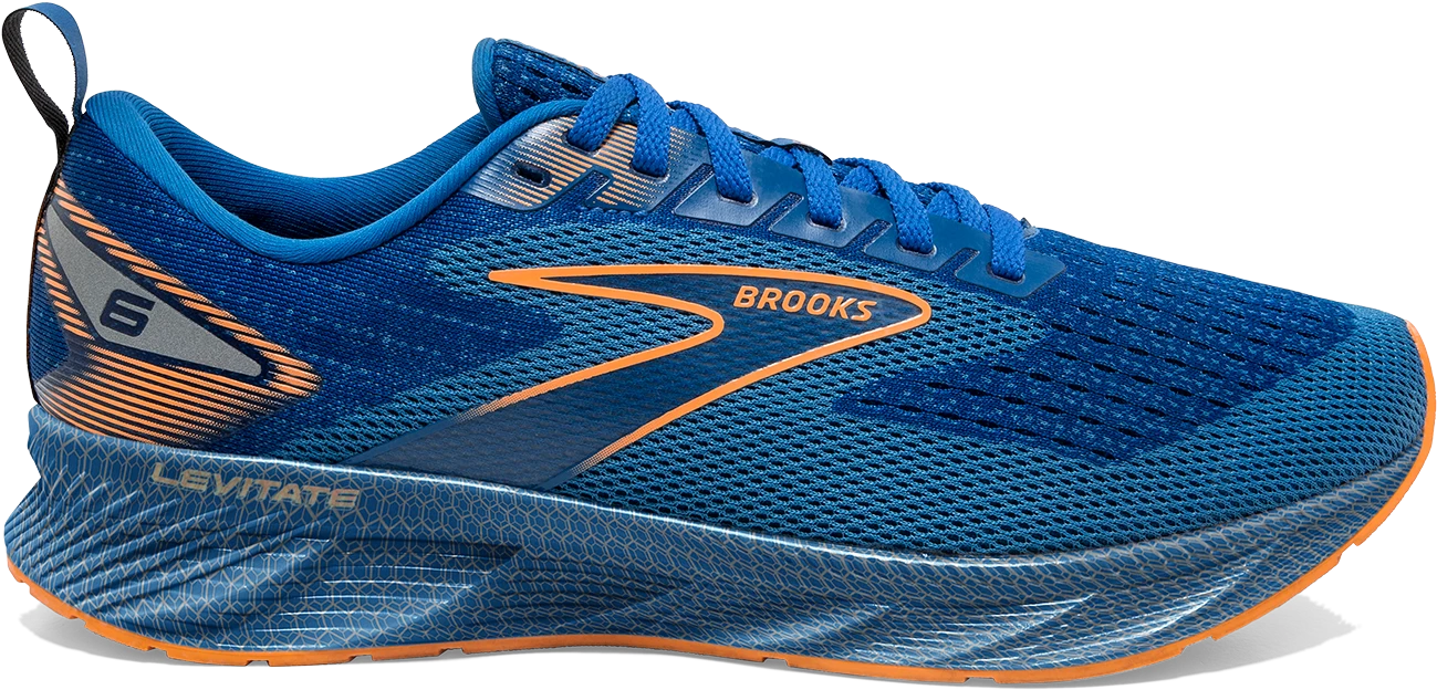 BROOKS Men's Levitate 6 (405 - Classic Blue/Orange) 1 BROOKS Men's Levitate 6 (405 - Classic Blue/Orange)