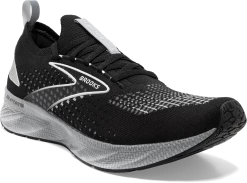 BROOKS Men's Levitate Stealthfit 6 (046 - Black/Grey/Oyster) -Boutique Sports Fashion Store 110397 046 A Levitate StealthFit 6
