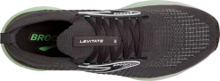 BROOKS Men's Levitate Stealthfit 6 (323 - Blackened Pearl/Green/White) -Boutique Sports Fashion Store 110397 323 O Levitate StealthFit 6
