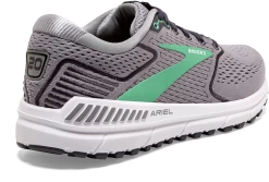 BROOKS Women's Ariel '20 (076 - Alloy/Blackened Pearl/Green) -Boutique Sports Fashion Store 120315 076 H Ariel 20
