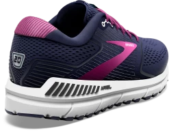 BROOKS Women's Ariel '20 (491 - Peacoat/Vivid Viola/White) -Boutique Sports Fashion Store 120315 491 H Ariel 20
