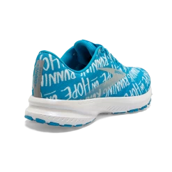 BROOKS Women's Launch 7 “Brave Like Gabe” (406 - Blue/white) -Boutique Sports Fashion Store 120322 406 H Launch 7
