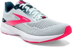 BROOKS Women's Launch 8 (110 - Ice Flow/Navy/Pink) 8 BROOKS Women's Launch 8 (110 - Ice Flow/Navy/Pink) -Boutique Sports Fashion Store 120345 110 A Launch 8