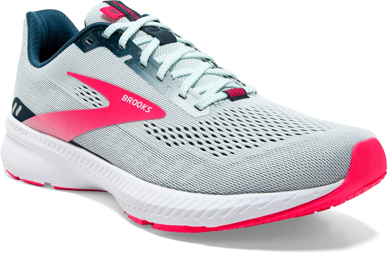 BROOKS Women's Launch 8 (110 - Ice Flow/Navy/Pink) 3 BROOKS Women's Launch 8 (110 - Ice Flow/Navy/Pink) - Image 3