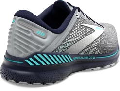 BROOKS Women's Adrenaline GTS 22 (036 - Grey/Peacoat/Aruba) -Boutique Sports Fashion Store 120353 036 H Adrenaline GTS 22